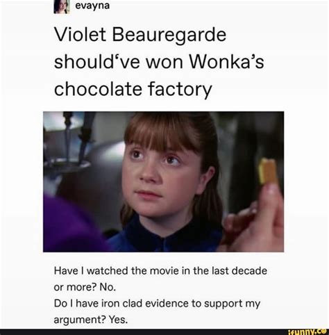 thesabrinabanks|Violet Beauregard should have won the factory, BUT didnt